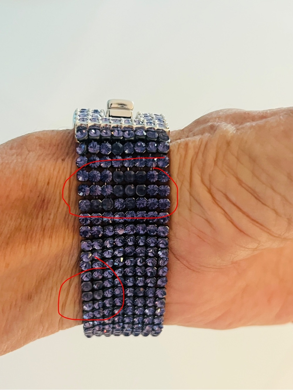 Swarovski lavender/purple crystal bracelet - Picture 3 of 4